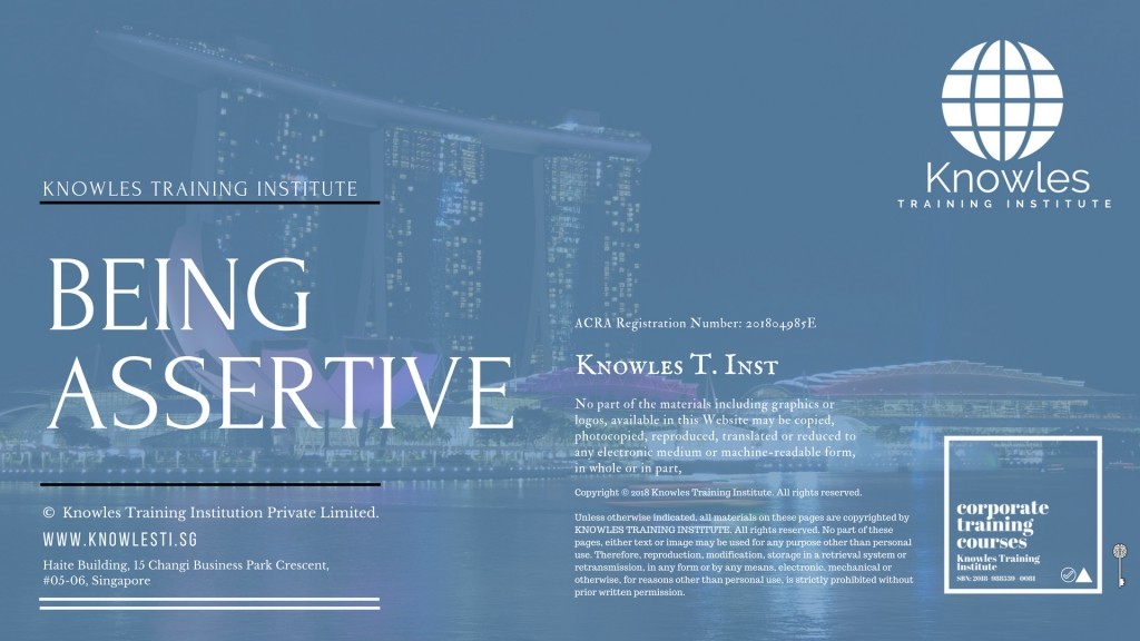Being Assertive Training Course in Luxembourg