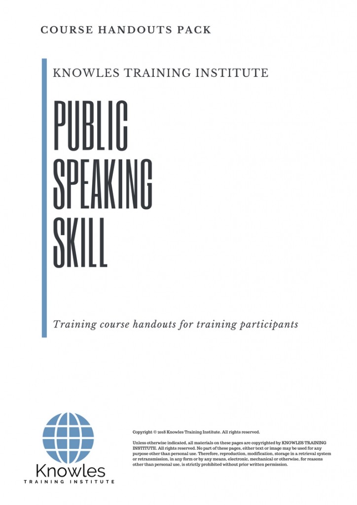 Course Handout For Public Speaking Skill in Luxembourg