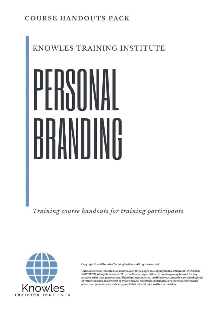 Course Handouts For Personal Branding Training Course in Luxembourg