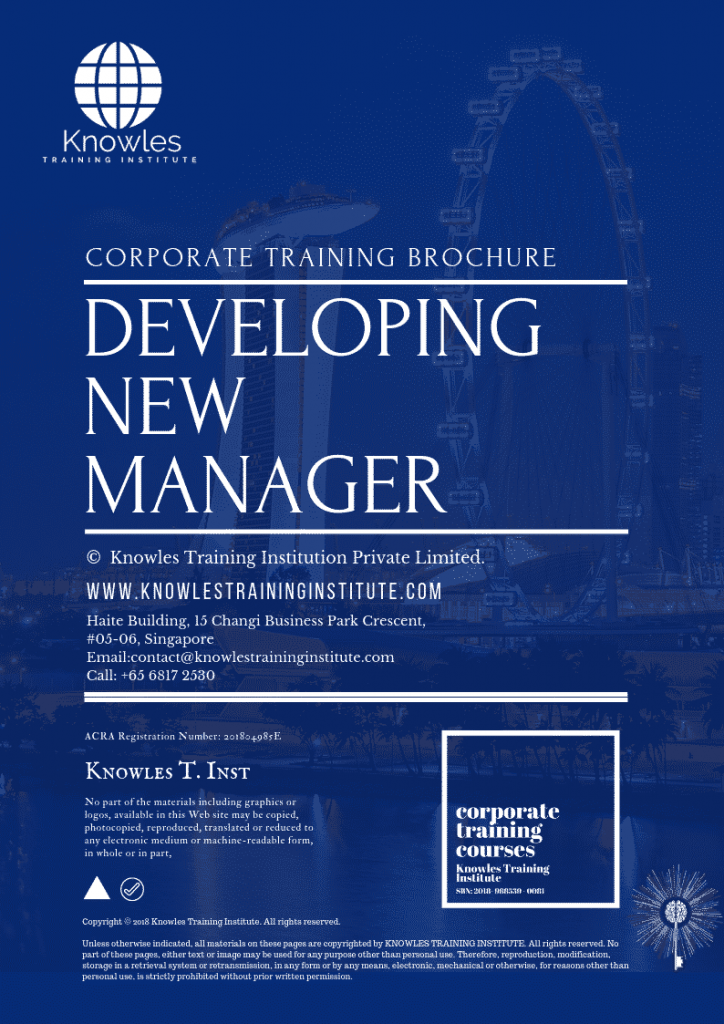 Developing New Manager Training Course in Luxembourg Brochure