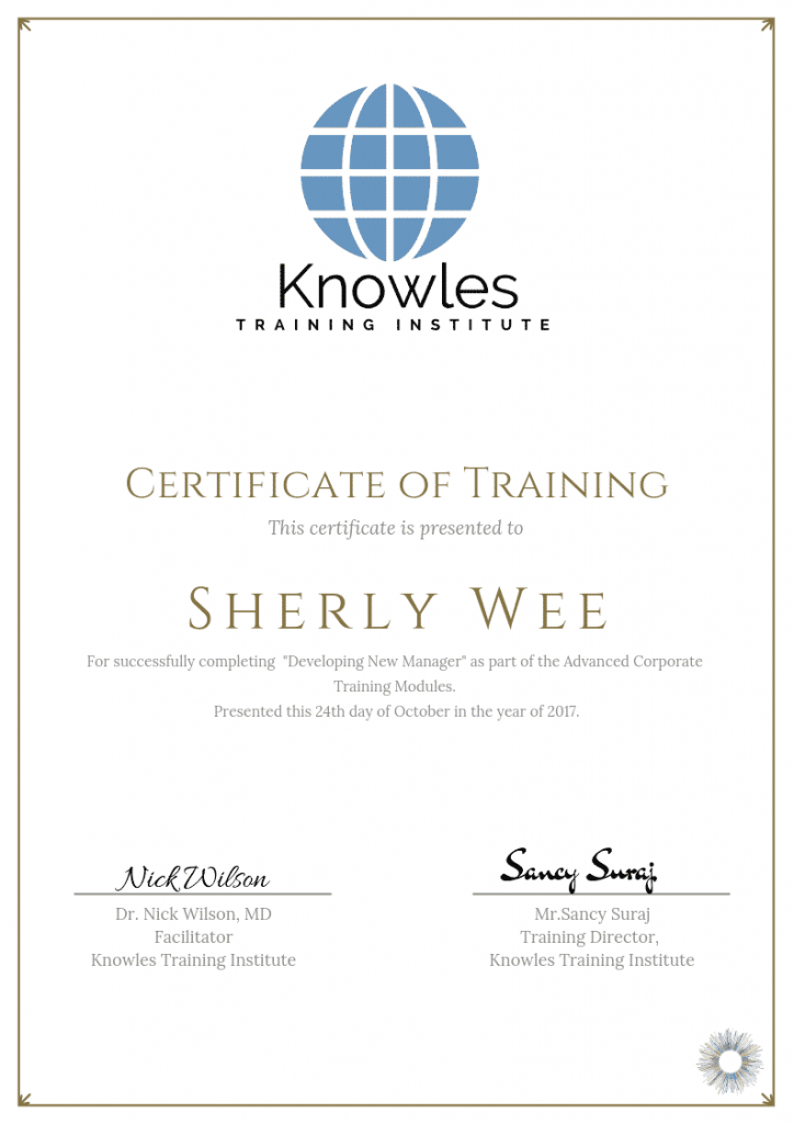 Developing New Manager Training Course in Luxembourg Certification