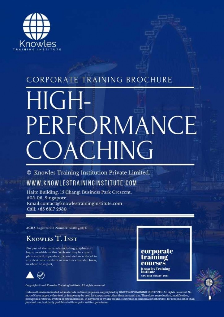 High-Performance Coaching Course in Luxembourg Brochure