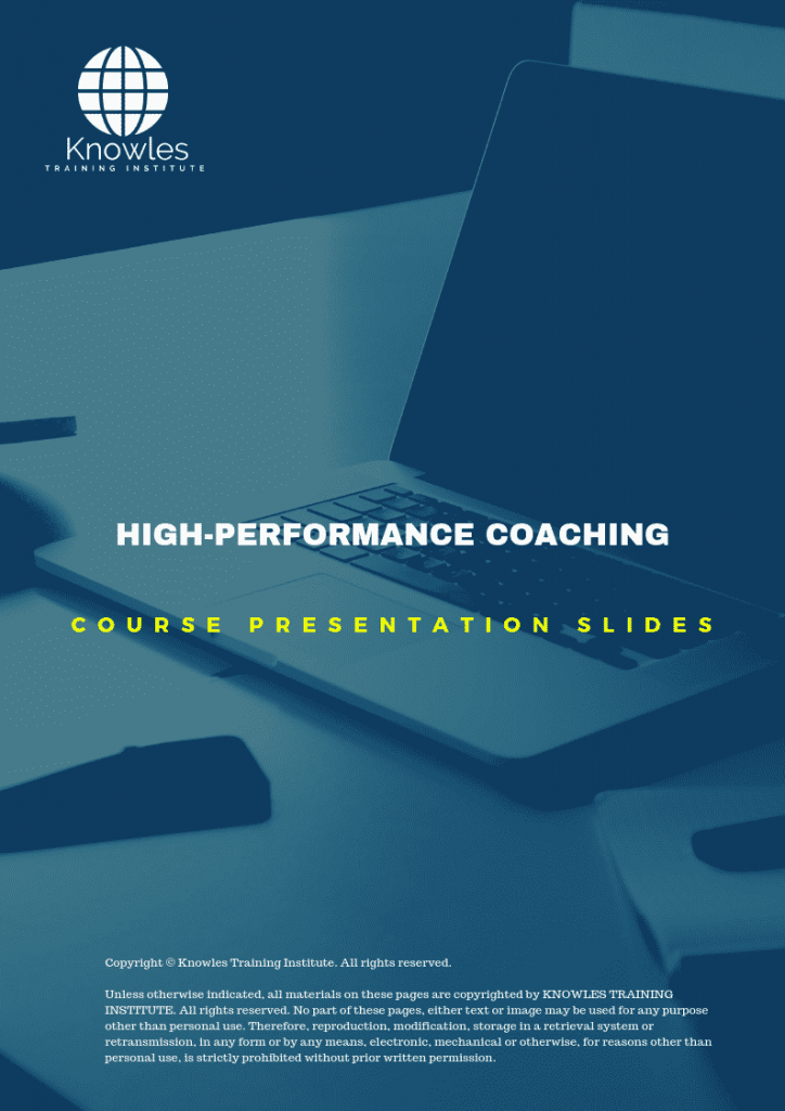 High-Performance Coaching in Luxembourg PPT Slides Used During Course