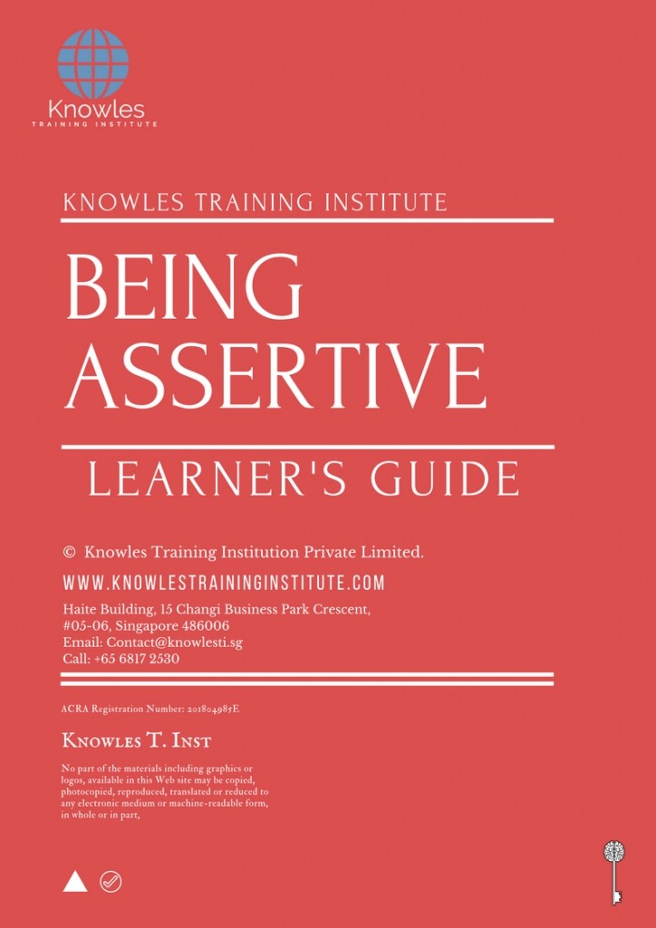 Learner’s Guide For Being Assertive Training Course in Luxembourg