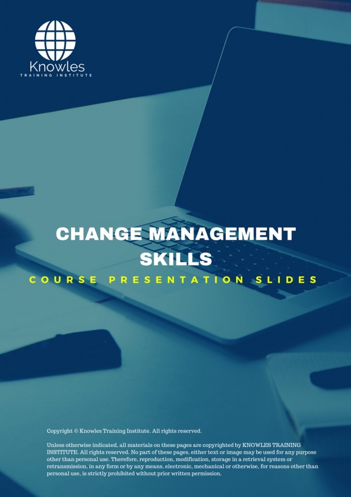 PPT Slides Used During Course For Change Management Skills Training Course in Luxembourg