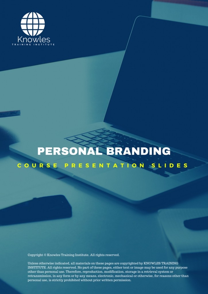 PPT Slides Used During Course For Personal Branding Training Course in Luxembourg