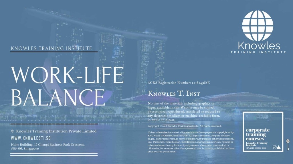 Work-Life Balance Training Course in Luxembourg